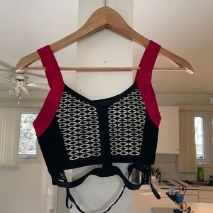 Marciano bodycon bralette top, size small